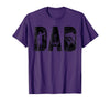 Fishing Gifts for Dad Father's Day Fisherman Fishing Dad Birthday Classic Bold Font Fish Daddy T-Shirt - Purple