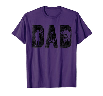 Fishing Dad Birthday Classic Bold Font Fish Daddy T-Shirt