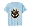Mademark Cozy Monkey Curled in a Coconut Shell T-Shirt - Men - Baby Blue
