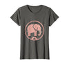 Mademark Be Kind Elephant and Mouse Gentle Touch Design T-Shirt - Women - Asphalt Grey