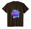 Stranger Things Starcourt Mall Vintage Neon Group Portrait T-Shirt - Brown