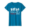 Zombie Dance Costume Halloween Party Tee Funny Zombie Halloween Shirt I’m Just Here to Thriller Dance T-Shirt - Sapphire Blue