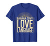 Mademark Banana Is My Love Language Monkey Design T-Shirt - Men - Royal Blue