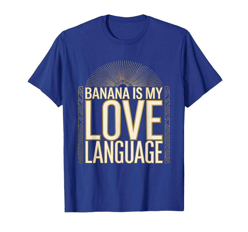 Mademark Banana Is My Love Language Monkey Design T-Shirt - Men - Royal Blue