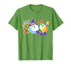 Bowling Boo Creepy Halloween Costume Pumpkin Bowling Lover T-Shirt - Grass Green