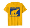 Svalbard T-Shirt Co. Svalbard Norway Polar Bear T Shirt Spitsbergen Longyearbyen T-Shirt - Golden Yellow