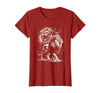 MyAnimal - Your Favourite Animal Wear Lion Majestic and Proud in Artistic Style T-Shirt - Cranberry Red