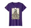 Marching Band Mom Tarot Card Skeleton Halloween Marching Band Mom Tarot Card Skeleton Mom Musical Instrument T-Shirt - Purple