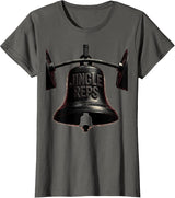 Women's Jingle Reps Blackwork Dotwork Christmas Weightlifting Gym T-Shirt - Asphalt Grey
