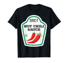 Lustige Essen & Sauce Fasching Kostüm Co. Chilli Sauce Costume Funny Fancy Dress Costumes for Men and Women T-Shirt - Black