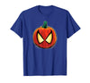 Marvel Spider-Man Halloween Spooky Pumpkin Jack-o'-Lantern T-Shirt - Royal Blue