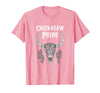 Chickasaw Pride Native American Nice Gifts Chickasaw Pride Tribe Native American Indian Buffalo T-Shirt - Pink