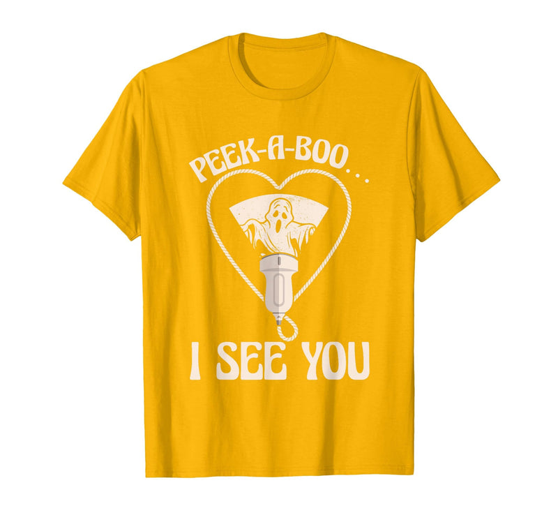 Ultrasound Tech Halloween Spooky Sonographer Gift Ultrasound Tech Xray Technician Spooky Sonographer Halloween T-Shirt -
