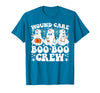 Wound Care Nurse Boo Boo Crew Halloween Wound Care Boo Boo Crew Nurse Funny Ghost Halloween Nurse T-Shirt - Sapphire Blue