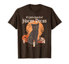 funny Halloween shirt It's Just A Bunch of Hocus Pocus Funny Cat T-Shirt - Brown