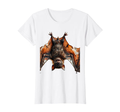 Mademark Grinning Bat Upside Down Rabies Humor Graphic T-Shirt