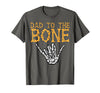 Mens Halloween Shirts For Dad Daddy Papa Men Halloween Dad to The Bone Skeleton Hand Fun Papa Costume Men T-Shirt - Asphalt