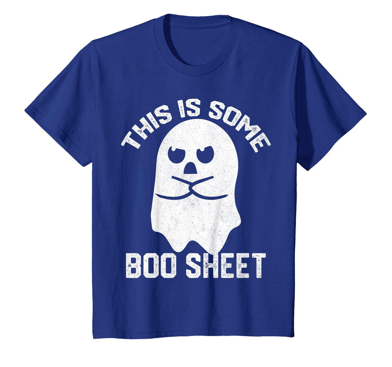 This Is Some Boo Sheet Funny Halloween Ghost This is Some Boo Sheet Halloween Angry Ghost Funny Men Women T-Shirt - Royal