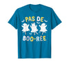 Ballet Ghost Halloween 2024 Spooky Dance Lover Pas de Boo-rée Ghost Ballet Dancer Halloween Dance Teacher T-Shirt - Sapphire