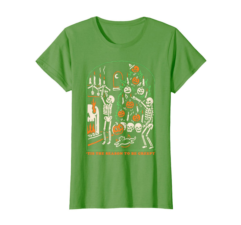 Halloween Creepy Season The Season to Be Creepy T-Shirt - Grass Green