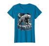Mademark Polar Bear Lone Ice Floe Drifting Arctic Design T-Shirt - Sapphire Blue