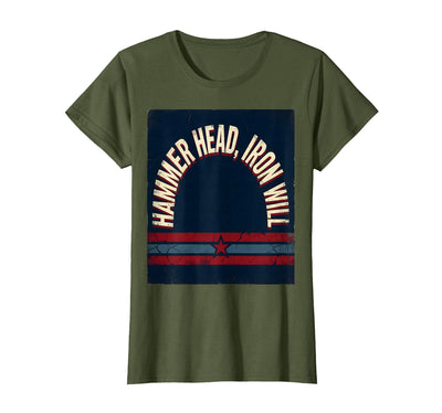 Hammerhead Shark Hammer Head Iron Will Design T-Shirt