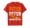 Halloween Matching Couple Shirts Women Men Funny Peter Pumpkin Eater Halloween Costume Men Boyfriend T-Shirt - Red