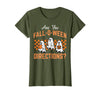 Halloween Shirts For Women Men Kids Boys Girls are You Falloween Directions Funny Halloween Teacher Teach T-Shirt - Olive