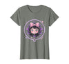 Mademark Women's Cute Vampire Girl Halloween Graphic Design T-Shirt - Olive Heather