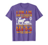 Cow A Pig And A Chicken gift idea A Cow A Pig and A Chicken Walk Into A BBQ The End Barbecue T-Shirt - Purple Heather
