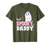 Spooky Family Cute Pink White Ghost Boo Halloween Spooky Daddy Family Cute Pink White Ghost Boo Halloween T-Shirt - Olive