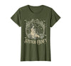 Witch Black Cat Halloween Witches Crochet Womens Stitch Craft Salem Witch Halloween Cat Witch Girls Trip T-Shirt - Olive