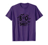 Mademark Halloween Humorous Boo Sheet Ghost Face Pun T-Shirt - Purple