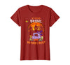 Humor Halloween Costume 2020 My Broom Broke So Now I Quilt - Quilting Halloween T-Shirt - Cranberry Red