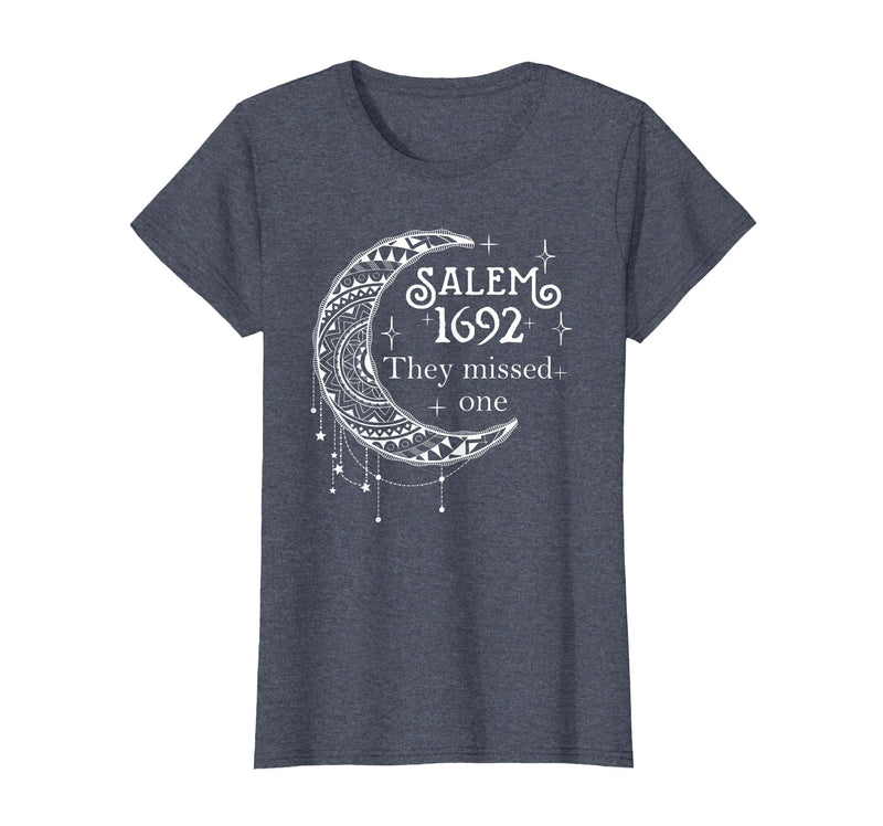 Salem 1692 They Missed One - Salem Witch 1692 Halloween T-Shirt - Heather Blue