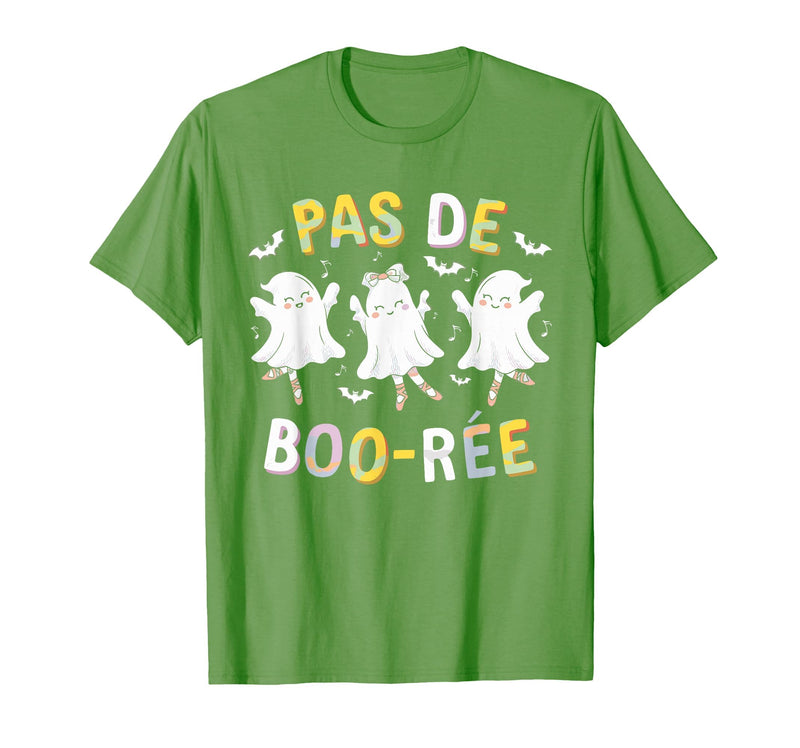 Ballet Ghost Halloween 2024 Spooky Dance Lover Pas de Boo-rée Ghost Ballet Dancer Halloween Dance Teacher T-Shirt - Grass