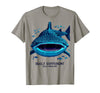 Mademark Built Different Built Massive Whale Shark Design T-Shirt - Slate Grey