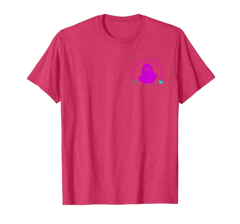 ER Nurse Halloween Pumpkin Emergency Department Spooky Emergency Department Ghost ER Nurse Halloween T-Shirt - Red Heather