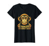 Mademark No Hangover Just Monkey Energy Sober Men T-Shirt - Women - Black
