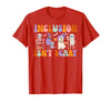 Halloween Applied Behavior Analysis Ghost Groovy Spooky ABA Therapist Halloween Groovy ABA Therapy T-Shirt - Red
