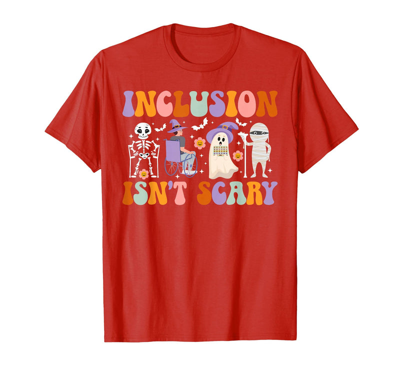 Halloween Applied Behavior Analysis Ghost Groovy Spooky ABA Therapist Halloween Groovy ABA Therapy T-Shirt - Red