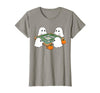 Mahjong Player Halloween Ghost Playing Mahjong Halloween Ghost Playing Mahjong Spooky Season Game Day Fall T-Shirt - Slate