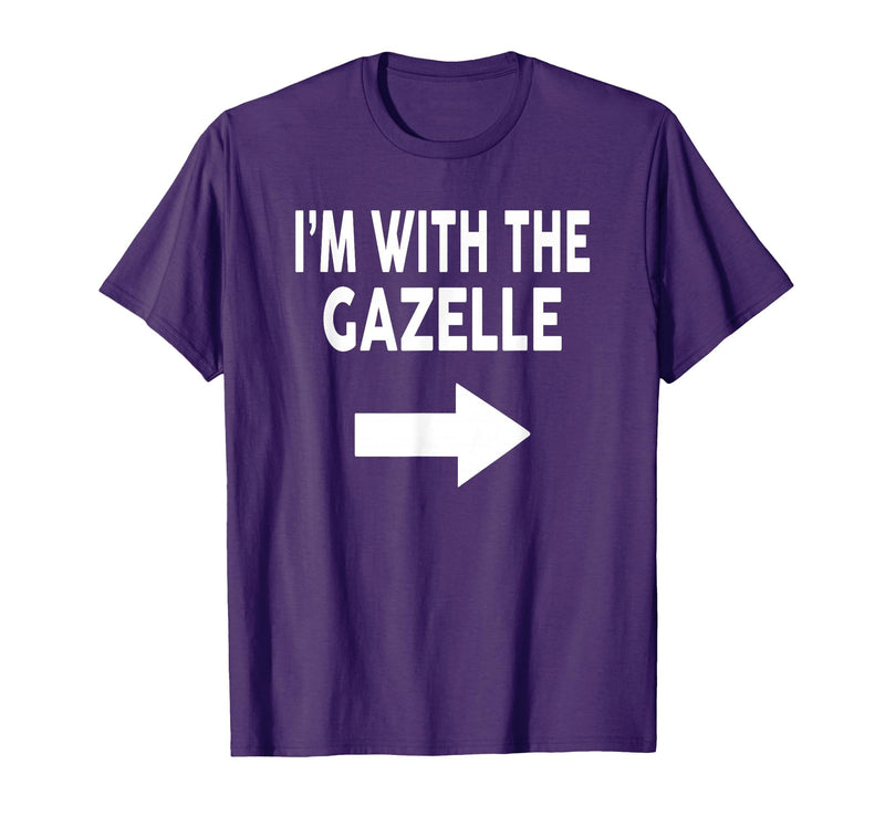 ShirtZilla I'm with The Gazelle Halloween Gazelle T-Shirt - Purple