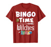 Bingo Time Witches Halloween Bingo Player Novelty Halloween Bingo Time Witches Funny Women Bingo Player T-Shirt - Cranberry