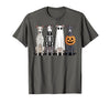 Funny Retro Italian Greyhound Dog Halloween Witch Spooky Ghost Italian Greyhound Pumpkin Halloween Skeleton T-Shirt -