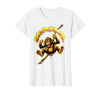 Mademark Swing First Ask Later Funny Monkey Design T-Shirt - Women - White