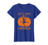 PDUS32 I Don't Spook I Sparkle Funny Halloween I Don't Spook I Sparkle Funny Halloween Girl Witch Pumpkin T-Shirt - Royal