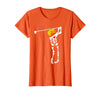 Funny Skeleton Golf Halloween Costume Golf Skeleton Pumpkin Halloween Shirt T-Shirt - Orange