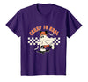 Halloween Creep it Real Vintage Ghost CKTEE2 Vintage Halloween Creep It Real Mouse Ghost Boy Fall Season T-Shirt - Purple