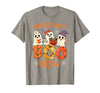 Oncology Boo Crew Funny Ghost Halloween Spooky Costume Nurse T-Shirt - Slate Grey